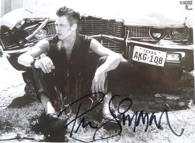 PAUL SIMONON THE CLASH, AUTOGRAPHED 7 X 5 PHOTOGRAPH.