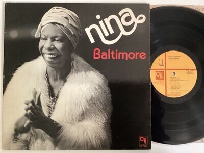 Nina Simone Baltimore CTI VINYL LP 1978 U.S ORIG COPY SOUL JAZZ Play tested EX :