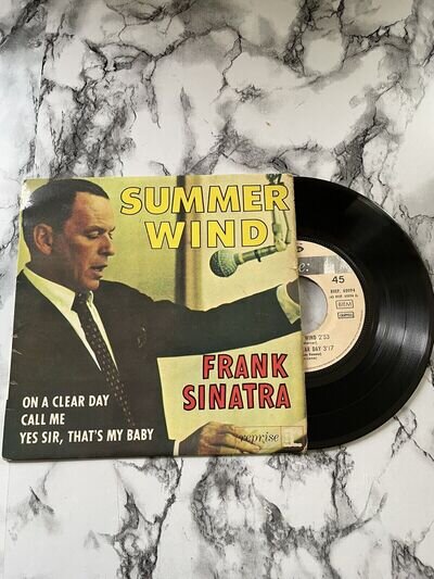 French Issue Frank Sinatra Summer Wind EP Reprise EX