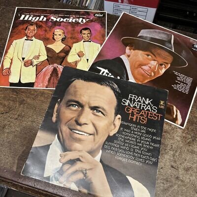 FRANK SINATRA 3x12” Vinyl Albums Greatest, High Society, This is.. 60s comps