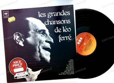 Léo Ferré - Les Grandes Chansons De Léo Ferré NL LP 1982 '