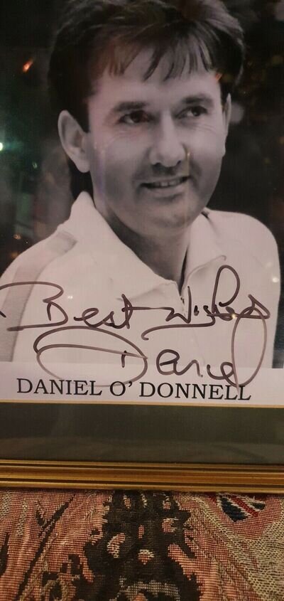 Vintage Daniel O'Donnell Hand Signed FRAMED/MATTED/GLAZED ,SUPERB ☆☆☆☆☆