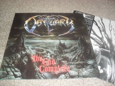 OBITUARY -1ST THE END COMPLETE- AWESOME RARE 1ST PRESS LP VINYL R/C RECORDS 1992