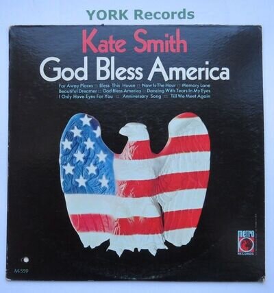 KATE SMITH - God Bless America - Excellent Condition LP Record Metro M 559