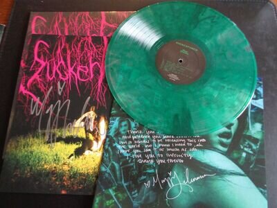 MAGGIE LINDEMANN SUCKERPUNCH LTD US GREEN VINYL ALT SLV + 12" SIGNED ART CARD