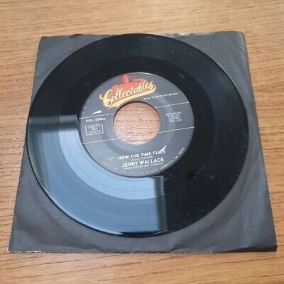 Jerry Wallace, How The Time Flies/In The Misty Moonlight, vinyl 7" 45rpm, Exc.