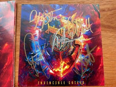 Judas Priest - Invincible Shield CD Plus Signed Art Card Autographed