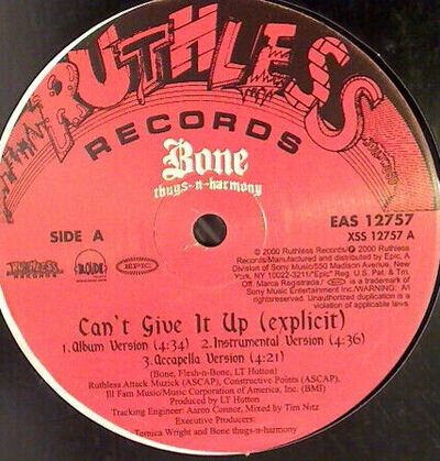 Bone Thugs-N-Harmony - Can't Give It Up (12")