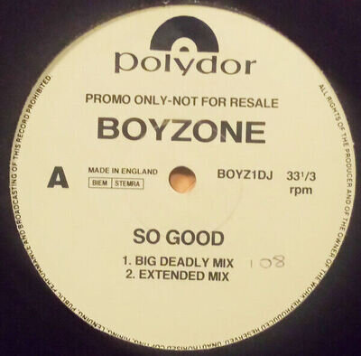 Boyzone - So Good (12", Maxi, Promo)