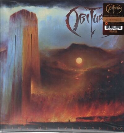 Obituary Dying of Everything LP vinyl Europe Relapse 2023 'orange krush' vinyl