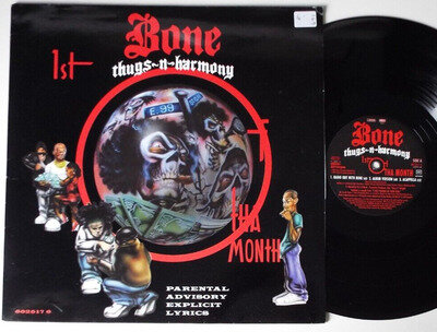 BONE THUGS-N-HARMONY - IST OF THA MONTH. 12". EPIC. 6625176. 1995. UK