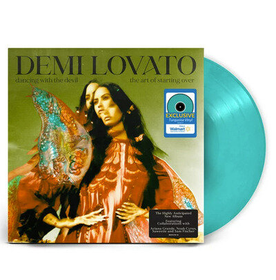 Demi Lovato Dancing With The Devil... TURQUOISE 2x VINYL LP RECORD SEALED