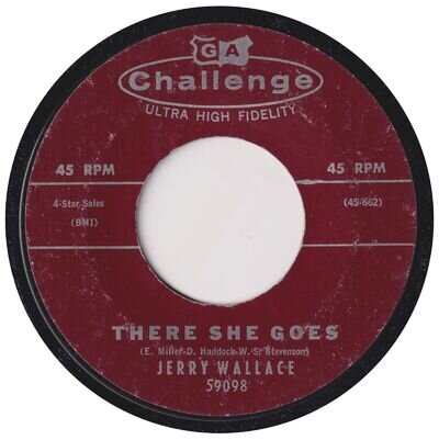 JERRY WALLACE “There She Goes” CHALLENGE (1960)