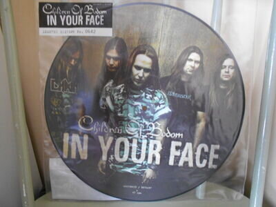 Children Of Bodom IN YOUR FACE RARE LTD EDITION No.0642 12" PICTURE DISC NEW OOP