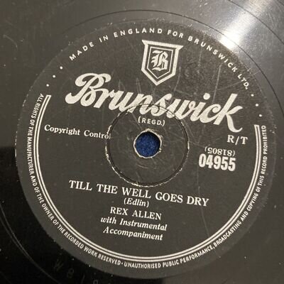 78 rpm Hillbilly /Country-Rack Up The Balls Boys/Till The Well Goes Dry