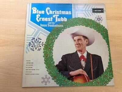 ERNEST TUBB AND HIS TEXAS TROUBADOURS - BLUE CHRISTMAS - UK LP - PLAYS VG+