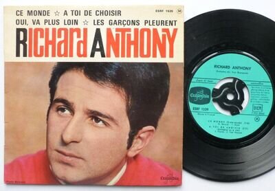 Richard Anthony Ce Monde EP Columbia ESRF1539 EX/EX 1964 French pressing in pict