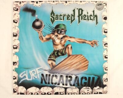 SACRED REICH - SURF NICARAGUA 1988 EUROPE RELEASE VINYL 12 33 ⅓ RPM EP - VG+/VG+