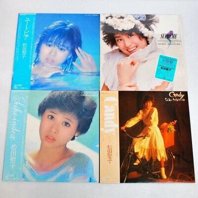 Seiko Matsuda Lot of 4 Utopia Vinyl Record J-Pop Music Sound CBS SONY Japan