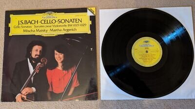 J.S. Bach Cello Sonatas Mischa Maisky Martha Argerich - Deutsche Grammophon LP