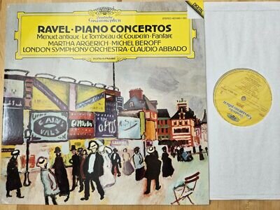 DG 423 6651 Ravel Piano Concertos Martha Argerich Beroff Abbado NM