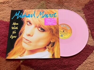 Michael Monroe Rare Man with no eyes ltd ed pink 12in coloured vinyl