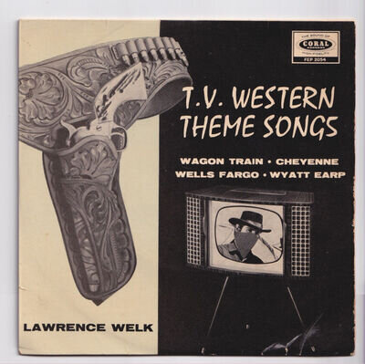 (nV423) Lawrence Welk, TV Western Theme Songs - 1959 - 7" vinyl