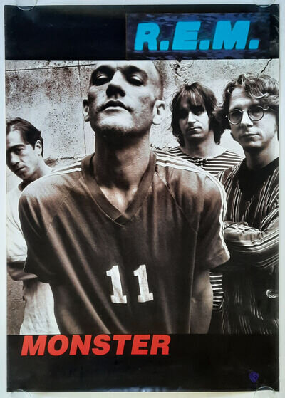 +++ 1994 R.E.M. Promotion Poster Album "Monster" 1st print