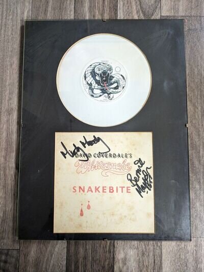 WHITENSAKE Signed Snakebite Single- Framed (Marsden/Moody/Murray)