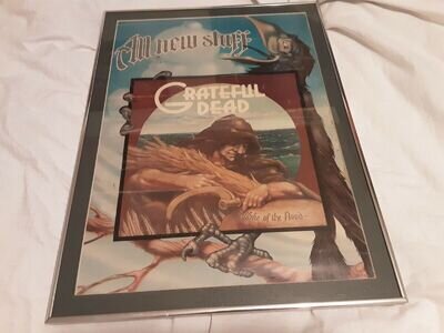 Framed Rick Griffin All New Stuff Grateful Dead Promo Poster 1973