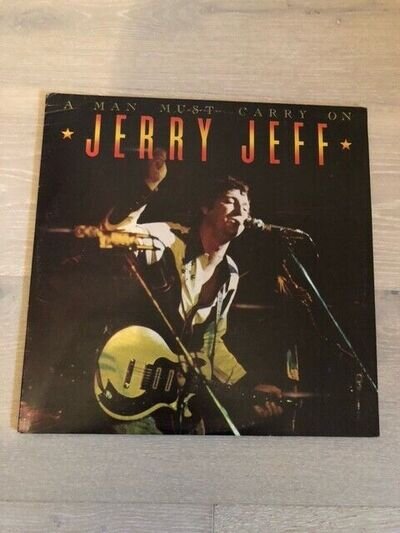 JERRY JEFF WALKER LP - A MAN MUST CARRY ON (LIVE DOUBLE ALBUM)