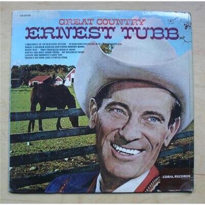 ERNEST TUBB GREAT COUNTRY LP 1968 (LIGHT SIGNS OF USE) USA