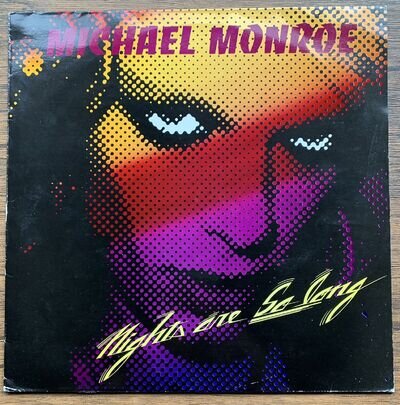 Michael Monroe / Nights Are So Long - VINYL Album Lp FINLAND 1987 YAHOOLP105