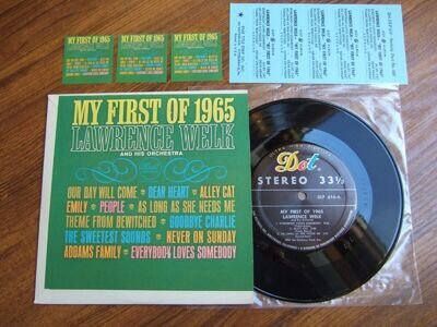 LAWRENCE WELK - MY FIRST OF 1965 EP -RARE J/BOX ONLY + STRIPS DOT DLP 616 EX+