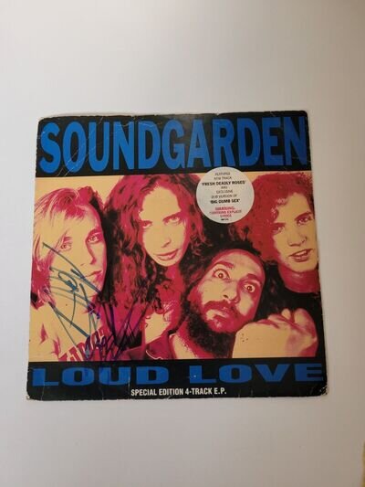 Soundgarden - Signed Loud Love 7" EP Signed by Chris Cornell and Matt Cameron