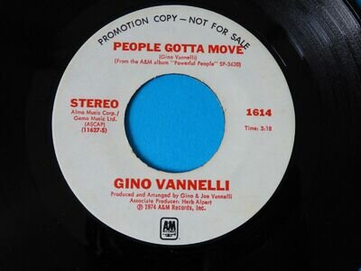 NORTHERN SOUL VINYL MUSIC POP RECORD GINO VANNELLI PEOPLE GOTTA MOVE FREE UK P+P