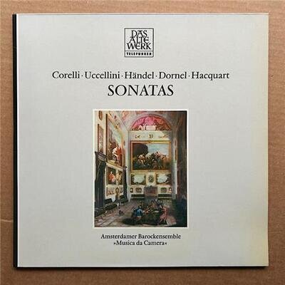 SONATAS - CORELLI - UCCELLINI HANDEL - DORNEL - HACQUART LP 1975 - Nice clean co