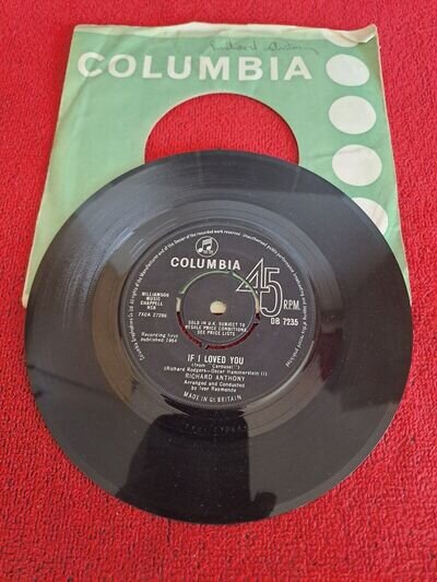 Richard Anthony ‎– If I Loved You - 7" Vinyl (B25)