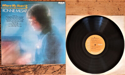 RONNIE MILSAP - WHERE MY HEART IS LP RECORD VINYL ALBUM *PLAY TESTED*