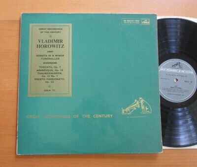 COLH 72 Vladimir Horowitz Liszt B Minor Sonata Schumann Toccata etc HMV Mono NM