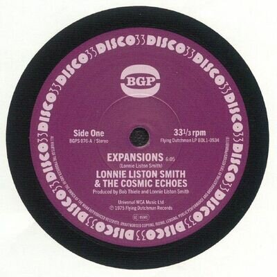 LISTON SMITH, Lonnie & THE COSMIC ECHOES - Expansions - Vinyl (7")