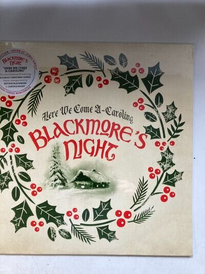 BLACKMORES NIGHT HERE WE COME A CAROLING, LIMITED GREEN 10" EP, NEW AND SEALED