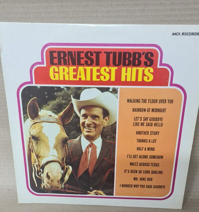 ERNEST TUBB - Ernest Tubb's Greatest Hits MCA 16 (LP, 1968, Reissue) EX / VG+