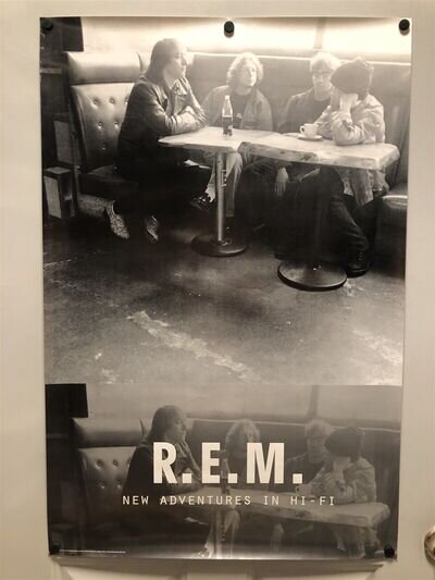 R.E.M. Poster: New Adventures in Hi-Fi 1996 Original Warner Bros. Store Promo