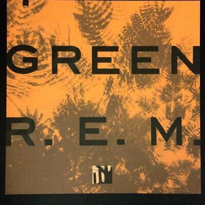 R.E.M. Memorabilia: 12x12 Flat Square Promo Poster (2-Sided); Green, 1988