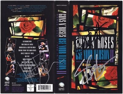 GUNS N' ROSES Use Your Illusion, SLASH Duff McKagan Dizzy Sorum Autograph SIGNED