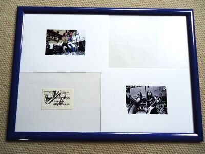 THE SCORPIONS TICKET 1982 AUTOGRAPHED BYBAND SIGNATURES &2 SCORPION PHOTO IMAGES