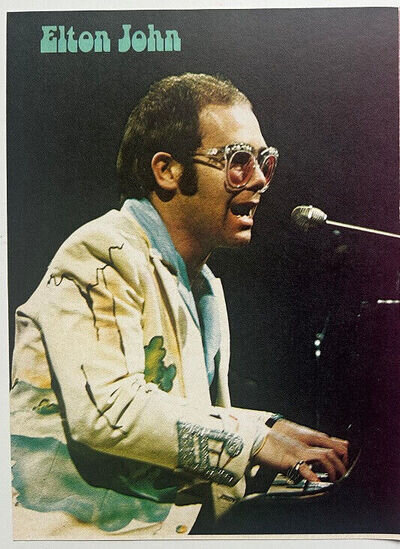 ELTON JOHN - 1978 Full page UK magazine annual poster