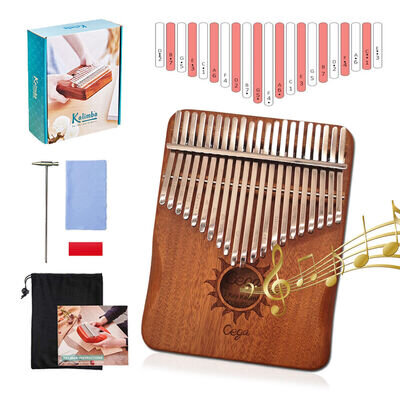 21 Keys Kalimba Marimba Portable Finger Piano Mbira Music Instrument Thumb Piano