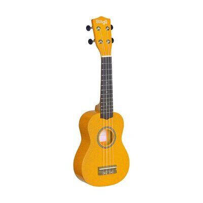 Stagg US-LEMON Soprano Ukulele With Bag, Yellow